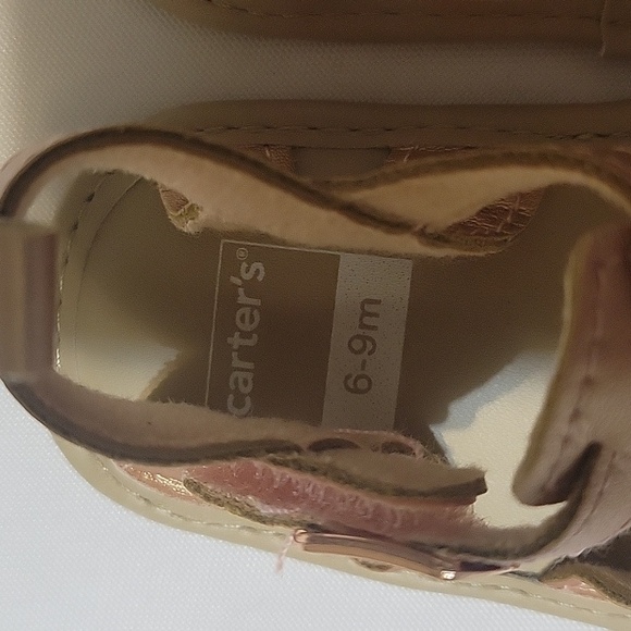 Carter's Metallic Baby Girl Sandals 6-9 Months - Picture 2 of 4
